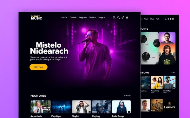 طراحی سایت موزیک