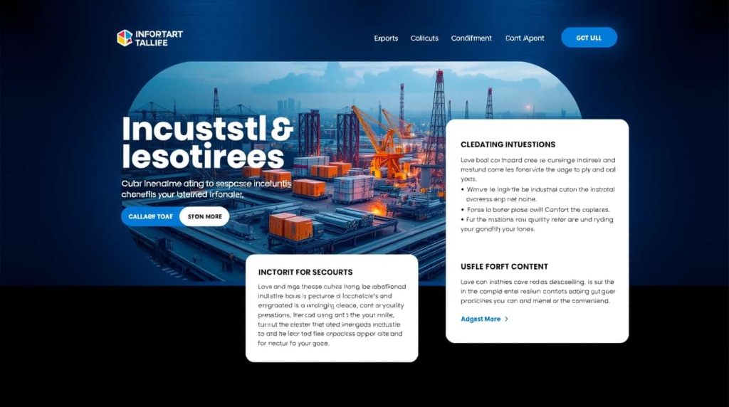 طراحی سایت صنعتی تجاری