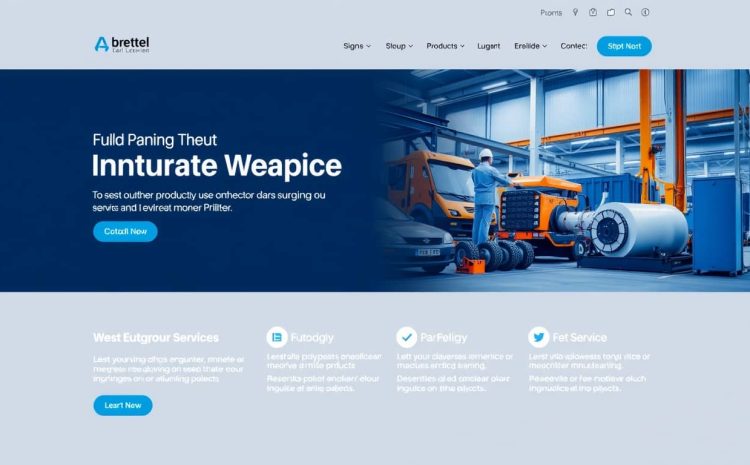 طراحی سایت صنعتی و تجاری