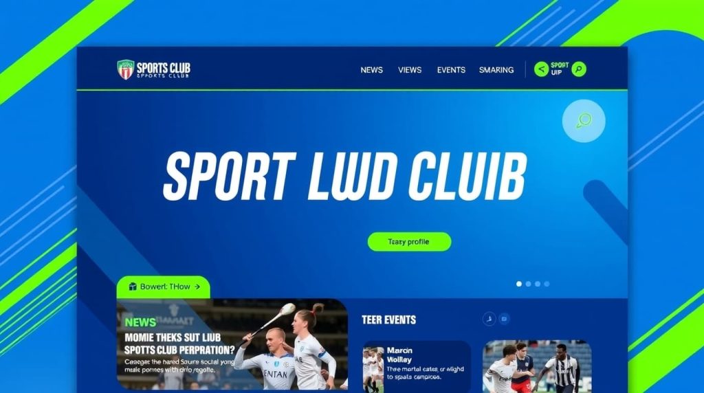 طراحی سایت باشگاه ورزشی