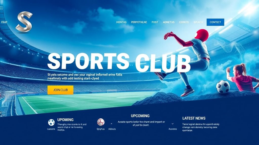 طراحی سایت مجموعه ورزشی